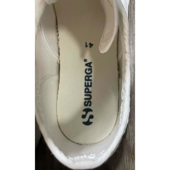 Superga 2630 Stripe Canvas Platform Sneakers NEW Women’s Size 41 US 9.5 - Picture 9 of 11